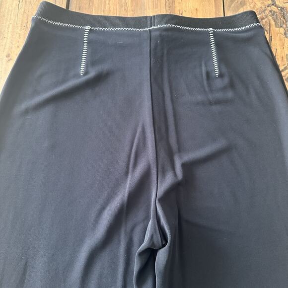 J Jill Black Pointe Wide Leg Pants Size Small Stitching Stretch Pull On - Picture 13 of 13